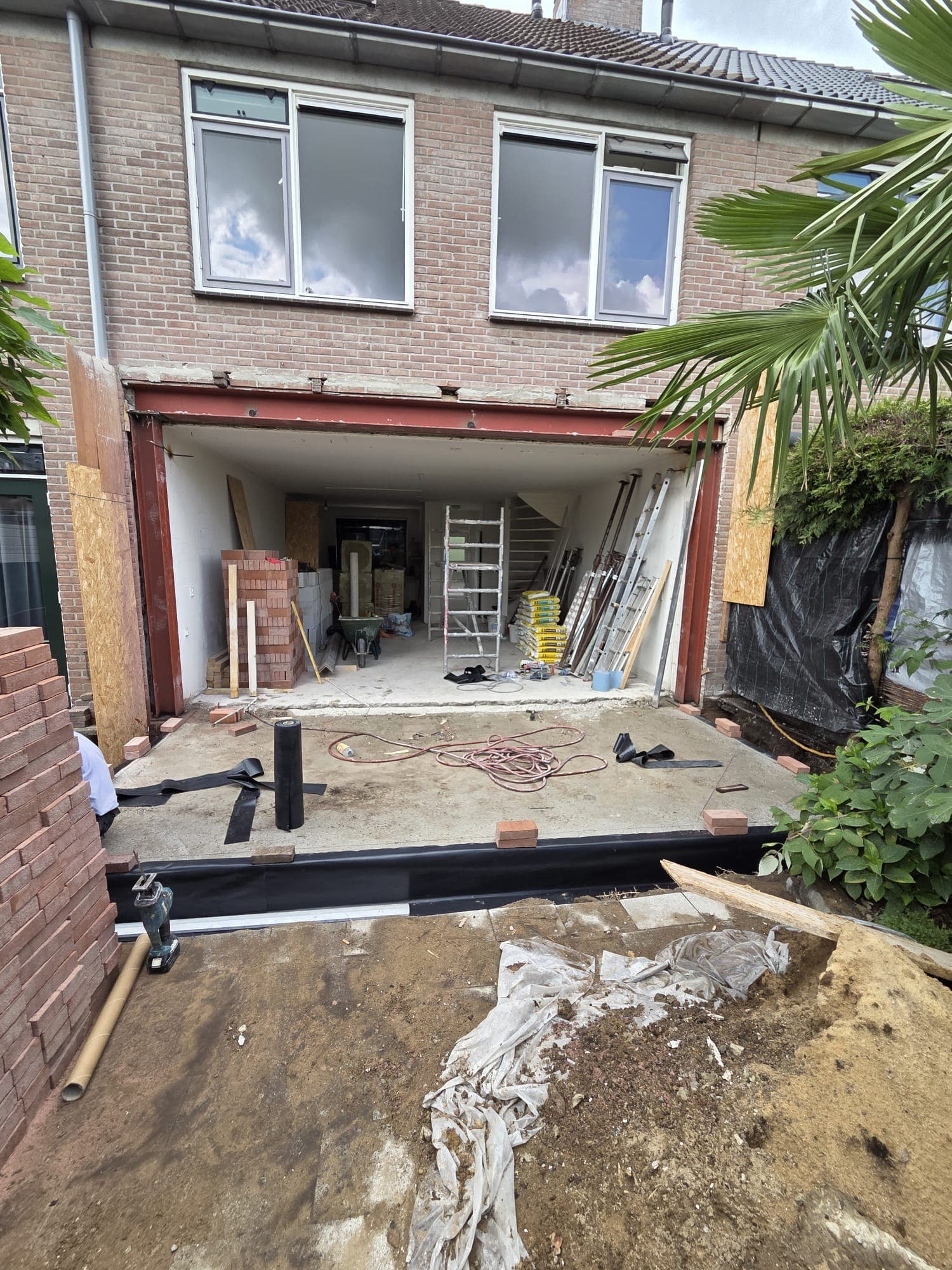 Nieuwe verbinding met de woning