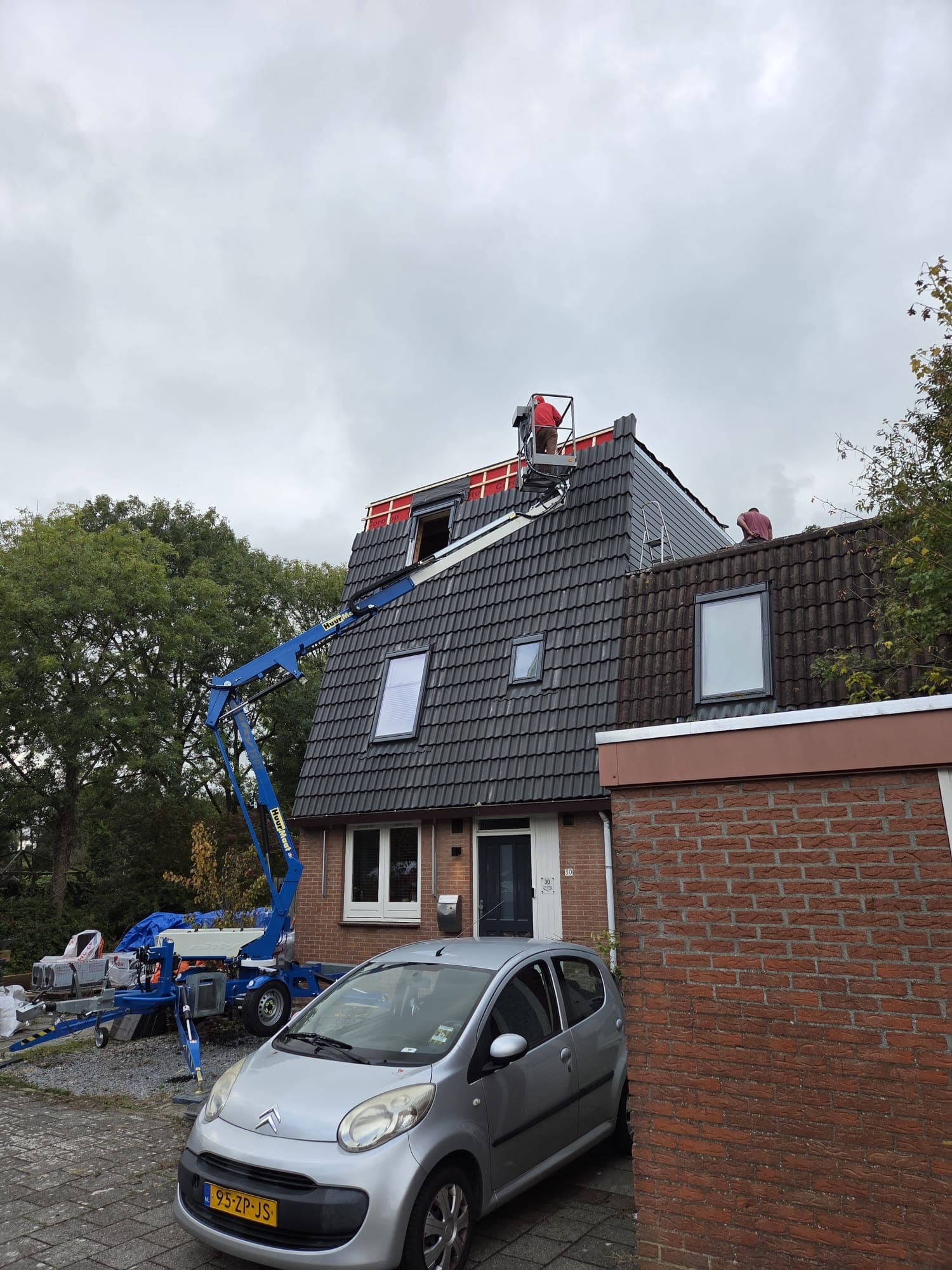 Voortgang van de woningrenovatie